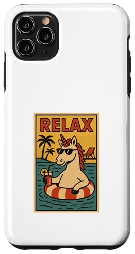 Einhorn Relaxing Pool Niedliches Tier Vintage Relax Print Retro Hülle für iPhone 11 Pro Max Einhorn Relaxing Pool Niedliches Tier Vintage Relax Print Retro Hülle für iPhone 11 Pro Max von Retro Relax Prints