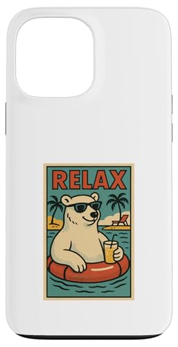 Eisbär Relax Cute Animal Vintage Relaxing Print Retro Hülle für iPhone 13 Pro Max Eisbär Relax Cute Animal Vintage Relaxing Print Retro Hülle für iPhone 13 Pro Max von Retro Relax Prints