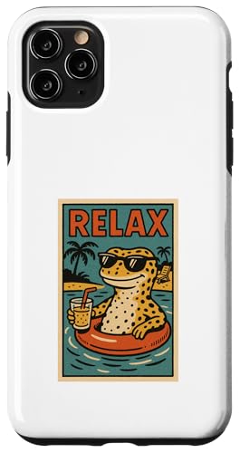 Entspannender Leopardgecko, niedliches Tier, Vintage-Relax-Print, Retro-Design Hülle für iPhone 11 Pro Max Entspannender Leopardgecko, niedliches Tier, Vintage-Relax-Print, Retro-Design Hülle für iPhone 11 Pro Max von Retro Relax Prints