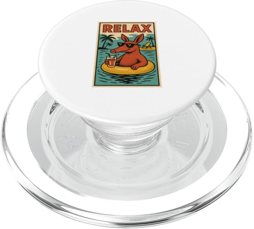 Entspannendes Erdferkeltier, Vintage-Relax-Erdferkel-Print, Retro-Design PopSockets PopGrip für MagSafe Entspannendes Erdferkeltier, Vintage-Relax-Erdferkel-Print, Retro-Design PopSockets PopGrip für MagSafe von Retro Relax Prints