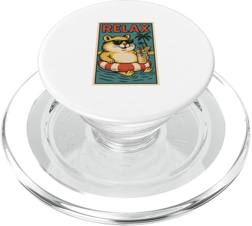 Entspannendes Hamstertier im Vintage-Stil, Relax-Hamsterdruck, Retro-Design PopSockets PopGrip für MagSafe Entspannendes Hamstertier im Vintage-Stil, Relax-Hamsterdruck, Retro-Design PopSockets PopGrip für MagSafe von Retro Relax Prints