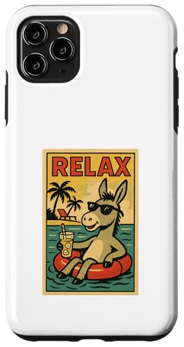 Esel entspannend niedlich Tier Vintage Relax Print Retro Hülle für iPhone 11 Pro Max Esel entspannend niedlich Tier Vintage Relax Print Retro Hülle für iPhone 11 Pro Max von Retro Relax Prints