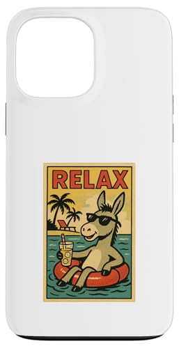 Esel entspannend niedlich Tier Vintage Relax Print Retro Hülle für iPhone 13 Pro Max Esel entspannend niedlich Tier Vintage Relax Print Retro Hülle für iPhone 13 Pro Max von Retro Relax Prints
