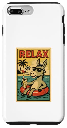 Esel entspannend niedlich Tier Vintage Relax Print Retro Hülle für iPhone 7 Plus/8 Plus Esel entspannend niedlich Tier Vintage Relax Print Retro Hülle für iPhone 7 Plus/8 Plus von Retro Relax Prints
