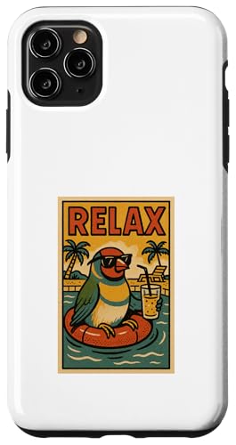 Gouldian Finke Relaxing Bird Vintage Relax Print Retro Hülle für iPhone 11 Pro Max Gouldian Finke Relaxing Bird Vintage Relax Print Retro Hülle für iPhone 11 Pro Max von Retro Relax Prints