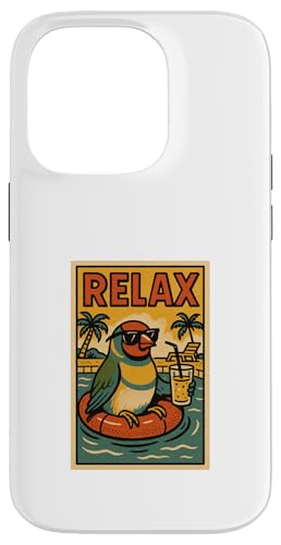 Gouldian Finke Relaxing Bird Vintage Relax Print Retro Hülle für iPhone 14 Pro Gouldian Finke Relaxing Bird Vintage Relax Print Retro Hülle für iPhone 14 Pro von Retro Relax Prints