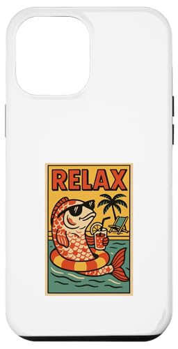 Koi-Fisch, entspannend, niedlich, Tier, Vintage, Relax, Koi, Karpfen, Retro Hülle für iPhone 12 Pro Max Koi-Fisch, entspannend, niedlich, Tier, Vintage, Relax, Koi, Karpfen, Retro Hülle für iPhone 12 Pro Max von Retro Relax Prints