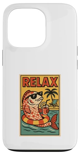 Koi-Fisch, entspannend, niedlich, Tier, Vintage, Relax, Koi, Karpfen, Retro Hülle für iPhone 13 Pro Koi-Fisch, entspannend, niedlich, Tier, Vintage, Relax, Koi, Karpfen, Retro Hülle für iPhone 13 Pro von Retro Relax Prints
