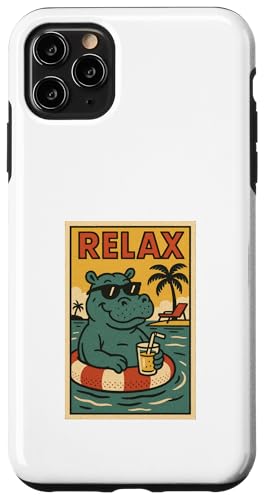 Nilpferd, entspannend, niedlich, Tier, Vintage, Hippo, Relax, Druck, Retro Hülle für iPhone 11 Pro Max Nilpferd, entspannend, niedlich, Tier, Vintage, Hippo, Relax, Druck, Retro Hülle für iPhone 11 Pro Max von Retro Relax Prints