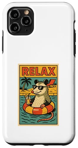Opossum Entspannendes niedliches Tier, Vintage, Relax-Druck, Retro Hülle für iPhone 11 Pro Max Opossum Entspannendes niedliches Tier, Vintage, Relax-Druck, Retro Hülle für iPhone 11 Pro Max von Retro Relax Prints