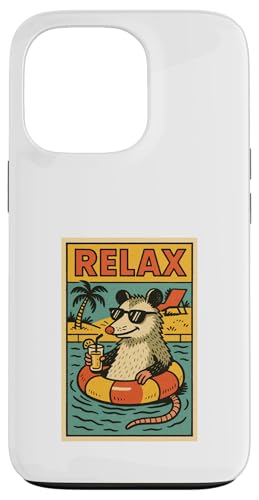 Opossum Entspannendes niedliches Tier, Vintage, Relax-Druck, Retro Hülle für iPhone 13 Pro Opossum Entspannendes niedliches Tier, Vintage, Relax-Druck, Retro Hülle für iPhone 13 Pro von Retro Relax Prints