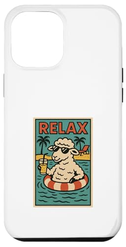 Schaf entspannend niedlich Tier Vintage Schaf Relax Print Retro Hülle für iPhone 12 Pro Max Schaf entspannend niedlich Tier Vintage Schaf Relax Print Retro Hülle für iPhone 12 Pro Max von Retro Relax Prints