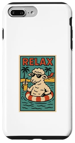 Schaf entspannend niedlich Tier Vintage Schaf Relax Print Retro Hülle für iPhone 7 Plus/8 Plus Schaf entspannend niedlich Tier Vintage Schaf Relax Print Retro Hülle für iPhone 7 Plus/8 Plus von Retro Relax Prints