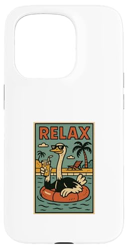 Strauß Relaxing Tier Vintage Strauß Relax Print Retro Hülle für iPhone 15 Pro Strauß Relaxing Tier Vintage Strauß Relax Print Retro Hülle für iPhone 15 Pro von Retro Relax Prints