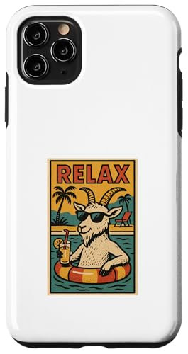 Ziege entspannend niedlich Tier Vintage Ziege Relax Print Retro Hülle für iPhone 11 Pro Max Ziege entspannend niedlich Tier Vintage Ziege Relax Print Retro Hülle für iPhone 11 Pro Max von Retro Relax Prints