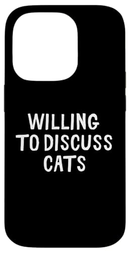 Lustig, Katzen zu diskutieren Hülle für iPhone 14 Pro Lustig, Katzen zu diskutieren Hülle für iPhone 14 Pro von Retro Sarcastic Apparel Gifts
