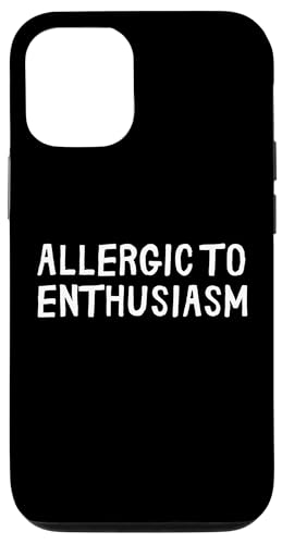 Lustig, allergisch gegen Begeisterung Hülle für iPhone 12/12 Pro von Retro Sarcastic Apparel Gifts