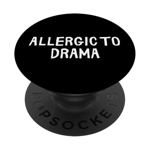 Lustig, allergisch gegen Drama PopSockets Klebender PopGrip von Retro Sarcastic Apparel Gifts