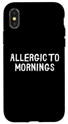 Lustig, allergisch gegen Morgen Hülle für iPhone X/XS Lustig, allergisch gegen Morgen Hülle für iPhone X/XS von Retro Sarcastic Apparel Gifts