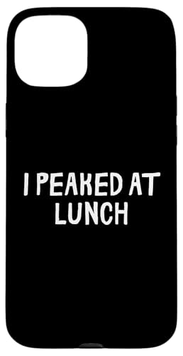 Lustig, ich habe beim Mittagessen seinen Höhepunkt erreicht Hülle für iPhone 15 Plus Lustig, ich habe beim Mittagessen seinen Höhepunkt erreicht Hülle für iPhone 15 Plus von Retro Sarcastic Apparel Gifts