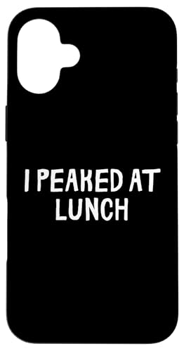 Lustig, ich habe beim Mittagessen seinen Höhepunkt erreicht Hülle für iPhone 16 Plus Lustig, ich habe beim Mittagessen seinen Höhepunkt erreicht Hülle für iPhone 16 Plus von Retro Sarcastic Apparel Gifts