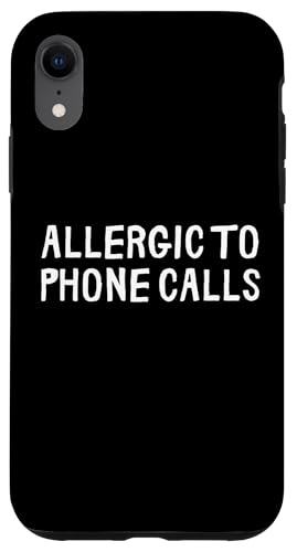 Lustig allergisch gegen Telefonanrufe Hülle für iPhone XR Lustig allergisch gegen Telefonanrufe Hülle für iPhone XR von Retro Sarcastic Apparel Gifts