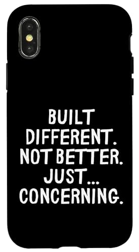 Lustig anders, nicht besser nur in Bezug auf Hülle für iPhone X/XS Lustig anders, nicht besser nur in Bezug auf Hülle für iPhone X/XS von Retro Sarcastic Apparel Gifts
