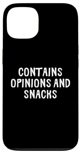 Lustig enthält Meinungen und Snacks Hülle für iPhone 13 Lustig enthält Meinungen und Snacks Hülle für iPhone 13 von Retro Sarcastic Apparel Gifts