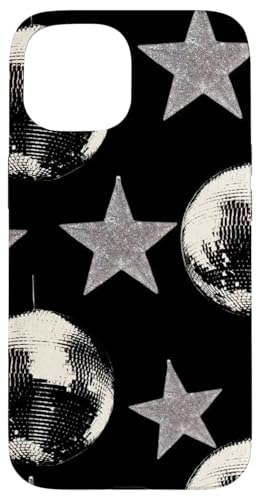 Hülle für iPhone 15 Retro Star & Discokugel 70er 80er Jahre Ästhetik von Retro Star & Disco Ball