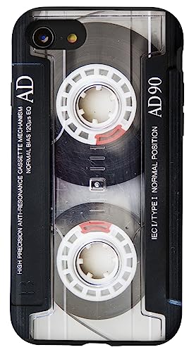 Hülle für iPhone SE (2020) / 7 / 8 Vintage Musik Audio Kassette Retro 90er 80er 70er 60er Jahre von Retro Style Old Tape Cassette Analog Type Case