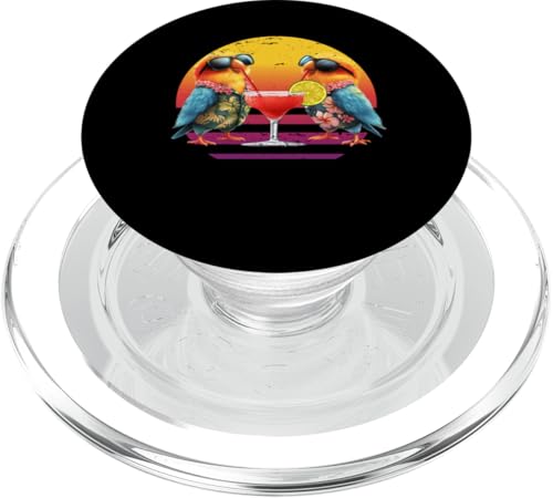 Lovebirds Trinken Cocktail Retro Vintage Hawaii Sommer PopSockets PopGrip für MagSafe Lovebirds Trinken Cocktail Retro Vintage Hawaii Sommer PopSockets PopGrip für MagSafe von Retro Summer Vibes Bird Hawaiian Designs