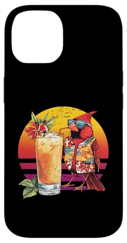 Red Cardinal Bird Trinkcocktail, hawaiianischer Retro-Sommer Hülle für iPhone 14 Red Cardinal Bird Trinkcocktail, hawaiianischer Retro-Sommer Hülle für iPhone 14 von Retro Summer Vibes Bird Hawaiian Designs