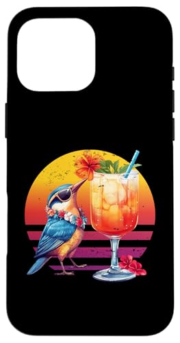 Vintage Kolibri trinkt Sommer Vibes Retro Sonnenuntergang Hülle für iPhone 16 Pro Max Vintage Kolibri trinkt Sommer Vibes Retro Sonnenuntergang Hülle für iPhone 16 Pro Max von Retro Summer Vibes Bird Hawaiian Designs