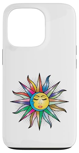 Mystic Sun & Moon Woman Mystischer ästhetischer Regenbogen Hülle für iPhone 13 Pro von Retro Sun Tees