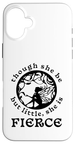 Shakespeare-Zitat Though She Be But Little, She is Fierce Hülle für iPhone 16 Plus Shakespeare-Zitat Though She Be But Little, She is Fierce Hülle für iPhone 16 Plus von Retro Sun Tees