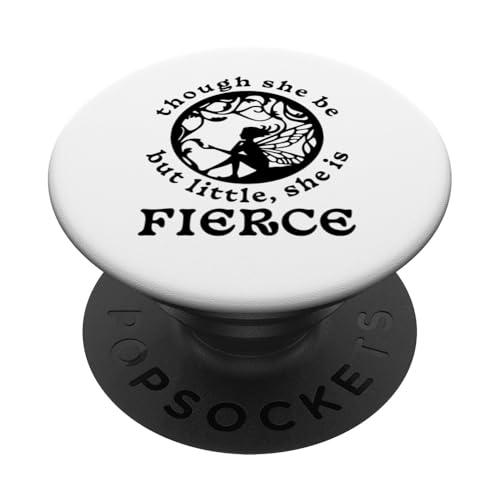 Shakespeare-Zitat Though She Be But Little, She is Fierce PopSockets Klebender PopGrip Shakespeare-Zitat Though She Be But Little, She is Fierce PopSockets Klebender PopGrip von Retro Sun Tees
