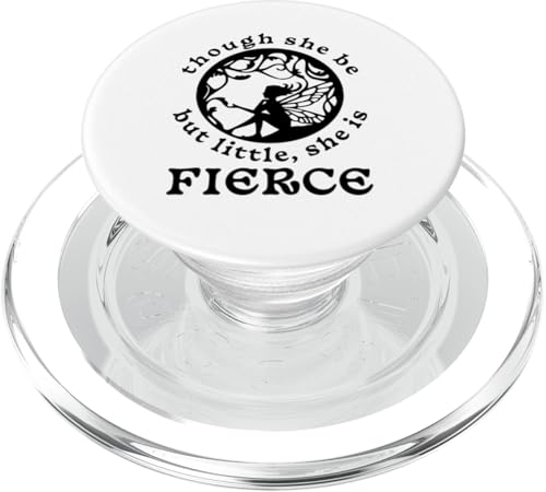Shakespeare-Zitat Though She Be But Little, She is Fierce PopSockets PopGrip für MagSafe Shakespeare-Zitat Though She Be But Little, She is Fierce PopSockets PopGrip für MagSafe von Retro Sun Tees