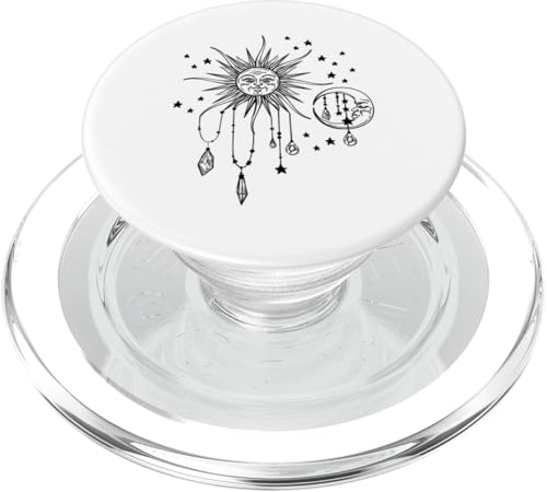 Sonne Mond Sterne Mystical Vintage Himmlisch Boho Stil PopSockets PopGrip für MagSafe Sonne Mond Sterne Mystical Vintage Himmlisch Boho Stil PopSockets PopGrip für MagSafe von Retro Sun Tees