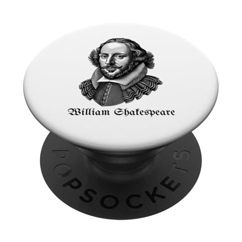William Shakespeare Theater Poesie Drama Klassische Literatur PopSockets Klebender PopGrip von Retro Sun Tees