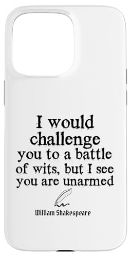 William Shakespeare Zitat Englische Literatur Battle of Wits Hülle für iPhone 15 Pro Max William Shakespeare Zitat Englische Literatur Battle of Wits Hülle für iPhone 15 Pro Max von Retro Sun Tees
