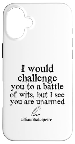 William Shakespeare Zitat Englische Literatur Battle of Wits Hülle für iPhone 16 Plus William Shakespeare Zitat Englische Literatur Battle of Wits Hülle für iPhone 16 Plus von Retro Sun Tees