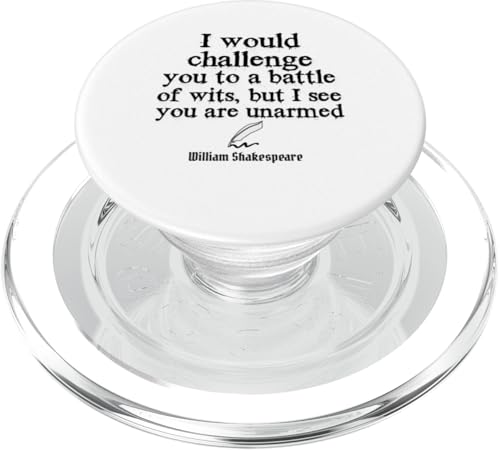 William Shakespeare Zitat Englische Literatur Battle of Wits PopSockets PopGrip für MagSafe William Shakespeare Zitat Englische Literatur Battle of Wits PopSockets PopGrip für MagSafe von Retro Sun Tees