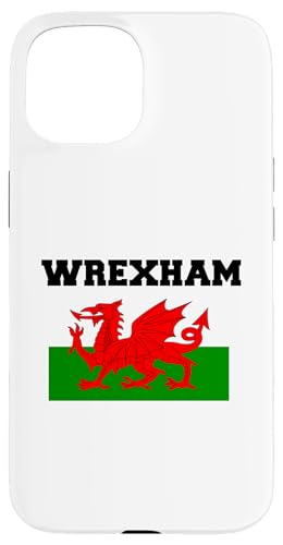Wrexham Town walisische Flagge Walisischer Drache Hülle für iPhone 15 von Retro Sun Tees