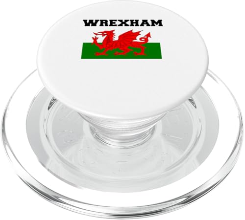 Wrexham Town walisische Flagge Walisischer Drache PopSockets PopGrip für MagSafe Wrexham Town walisische Flagge Walisischer Drache PopSockets PopGrip für MagSafe von Retro Sun Tees
