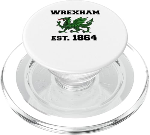 Wrexham Wales Flagge, walisisches Drachen-Team, 1864 PopSockets PopGrip für MagSafe Wrexham Wales Flagge, walisisches Drachen-Team, 1864 PopSockets PopGrip für MagSafe von Retro Sun Tees