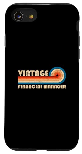 Vintage Financial Manager Job Title Birthday Idea Hülle für iPhone SE (2020) / 7 / 8 von Retro Vintage Work Birthday