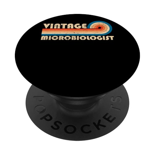 Vintage Microbiologist Job Title Birthday Idea PopSockets Klebender PopGrip Vintage Microbiologist Job Title Birthday Idea PopSockets Klebender PopGrip von Retro Vintage Work Birthday