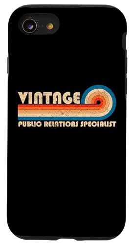 Vintage Public Relations Specialist Job Title Birthday Idea Hülle für iPhone SE (2020) / 7 / 8 von Retro Vintage Work Birthday