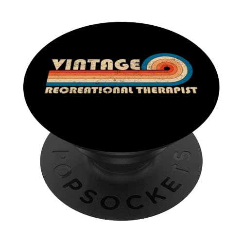 Vintage Recreational Therapist Job Title Birthday Idea PopSockets Klebender PopGrip Vintage Recreational Therapist Job Title Birthday Idea PopSockets Klebender PopGrip von Retro Vintage Work Birthday