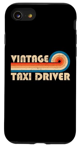 Vintage Taxi Driver Job Title Birthday Idea Hülle für iPhone SE (2020) / 7 / 8 von Retro Vintage Work Birthday